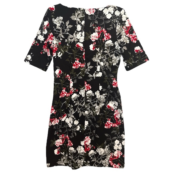 Banana Republic Women’s Floral Print 3/4 Sleeve Pleat Waist Sheath Dress, Size 4 - Picture 7 of 13